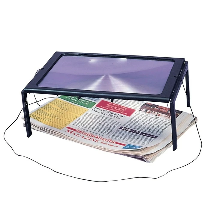 Deluxe Page Size Magnifier With Light