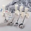 Vertical Palm Self-Handle Utensils