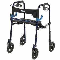 Drive Clever-Lite Walker/Rollator With Seat And Loop Locks
