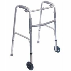 Single Button Walker With 5" Wheels