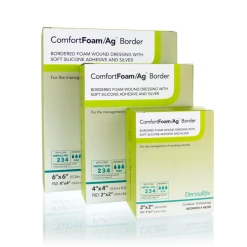 ComfortFoam Ag Bordered Foam Wound Dressing With Soft Silicone Adhesive & Silver
