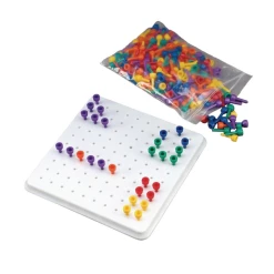 Sammons Preston Multi-Colored Beaded Pegs And Peg Board